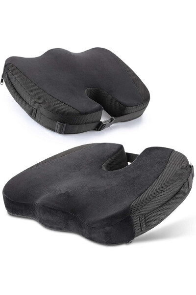 Choice black 1Pcs Coccyx Seat Cushion Memory Foam U-Shaped Pillow for Chair Cushion Pad Car Office for Tail