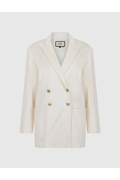 İLVİ Petro Women's Ecru Oversize Jacket