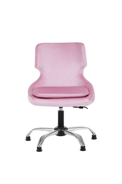 MARKAELZ Krom Metal Ayaklı Ofis Çocuk Odası Çalışma Sandalyesi (ayarlanilabil...