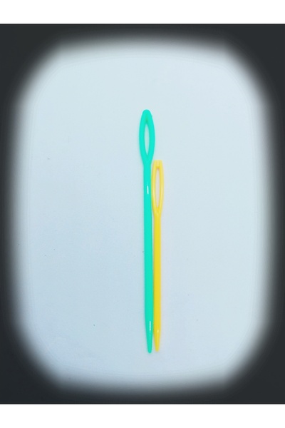 Handmade iğne 2li slikon 2 boy iğne yn iğnesi plastik çanta dikim iğnesi 2 adet