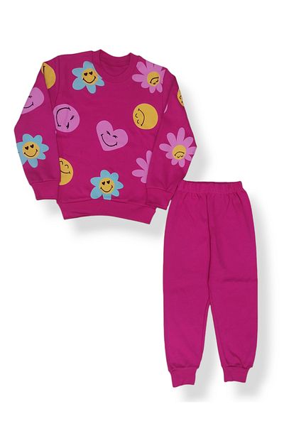 YASOM TASARIM Floral Girl's Pajama Set
