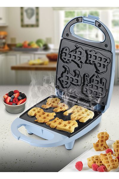 Kiwi Ksm-2407K Kids Blue Waffle Maker