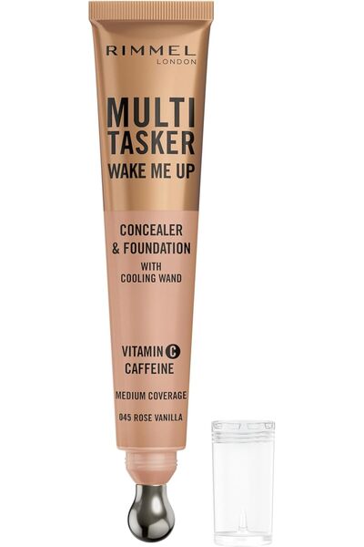 Rimmel Multi-Tasker Wake Me Up Concealer & Foundation - 45 - Rose Vanilla, 20ml