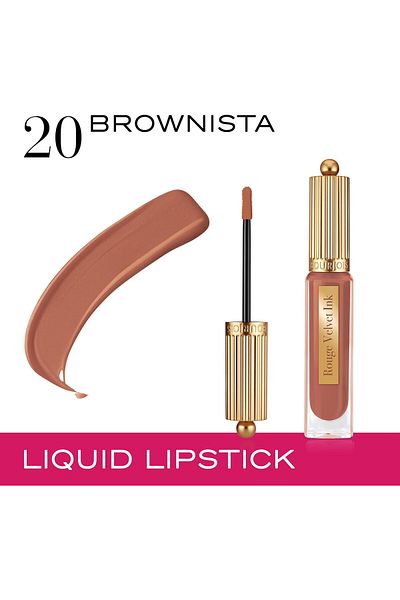 Bourjois Rouge Vevet Ink Liquid Lipstick - 20 - Brownista, 3.5ml
