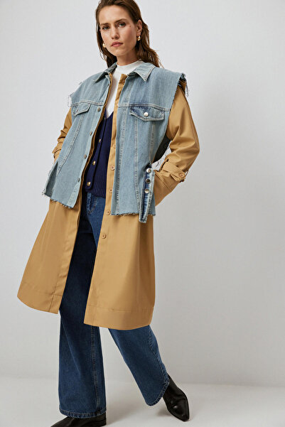 Touché Privé TRENČKOT S DENIMOVÝM OBLOŽENím