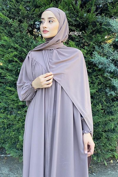 ASİLNUR Mink Colored Vera Shawl