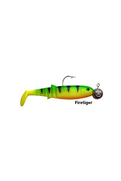Savage Gear Cannibal 8cm 15gr Hazır Zokalı Silikon Yem Firetiger