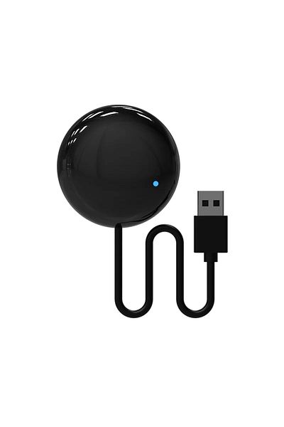Choice جهاز تحكم عن بعد أسود يعمل بتقنية واي فاي بالأشعة تحت الحمراء لتطبيق Smart Home Smartlife للتحكم عن بعد في أجهزة التلفزيون وأجهزة DVD وأجهزة التحكم عن بعد في أجهزة التكييف يعمل مع