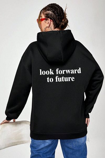 Moda Glo Голям суичър с щампа Mr. Everyting