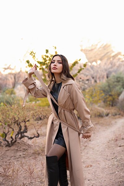 SahraAfra Parrot Oversize Trençkot