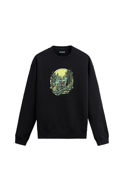 Colermi Forest Road Nature Camping Traveler Birthday Gift Hooded Hoodie Sweatshirt