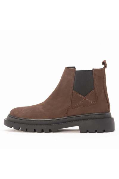Gusse Ανδρικές δερμάτινες μπότες Khaki Nubuck Nestor 240