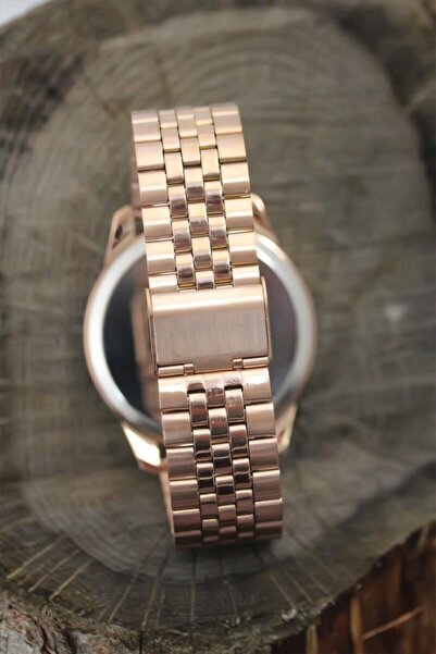 ÇENÇEN Unısex Rose Çelik Dijital Dokunmatik Ekran Kol Saati