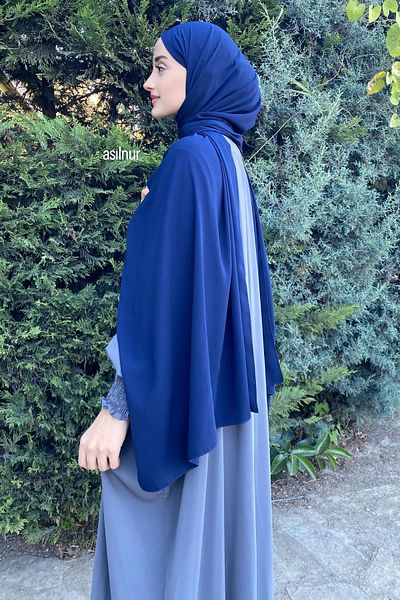 ASİLNUR Σάλι Navy Blue Vera