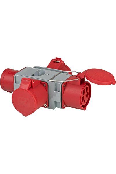 Brennenstuhl Cross Serisi CEE Adaptör Güç Dağıtıcısı IP44 1x CEE fişi 400V/32A ve 3x CEE prizleri 40