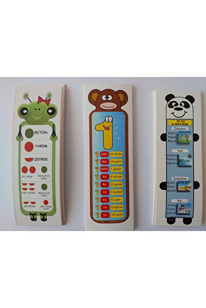 EĞLENCELİ SINIF 3 Piece Bookmark Set 40 Pieces