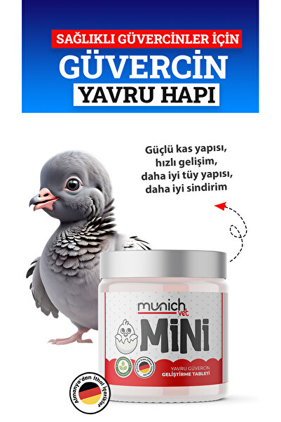 Munich Vet Mını Yavru Büyüme Ve Gelişme Hapı 150gr(ÖZEL KAPLAMALI)