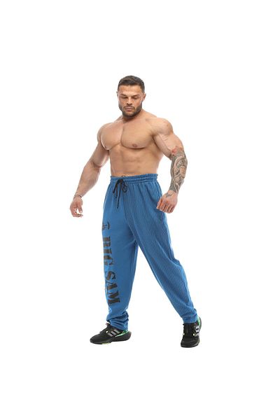 Big Sam Men's Big Sam Wide Cut Body Sweatpants Blue 1175
