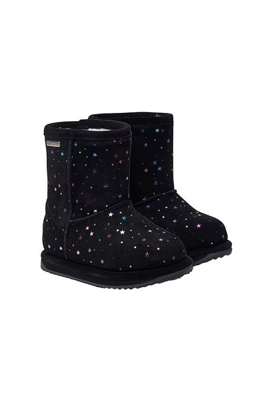 EMU Australia Sparkle Brumby Unisex Kids Black Boots Unisex Kids Boots K13100