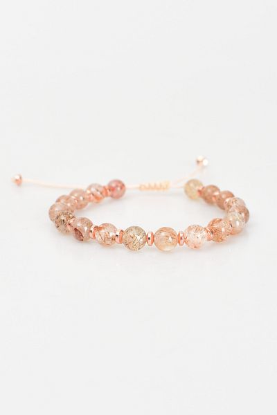 Safnaturel Super Seven (Quartz) Natural Stone Macrame Bracelet