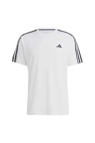 adidas Ανδρικό λευκό μπλουζάκι 3 ρίγες - Ib8151 Train Essentials