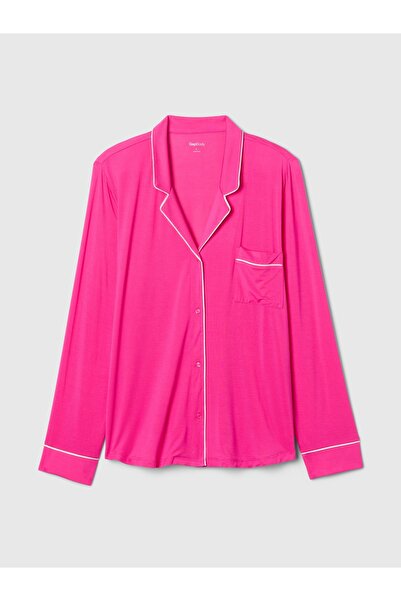 GAP Kadın Koyu Pembe Modal Pijama Üstü