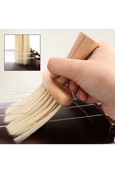 Choice Guzheng Cleaning Brush Soft Bristles Ukulele Violin Brush Small Guitar Cleaner Brush Cleaning Too...