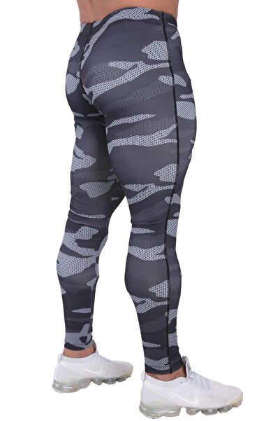 Big Sam Men's Fitness Camouflage Tights - Stretch Running Bottoms 1240