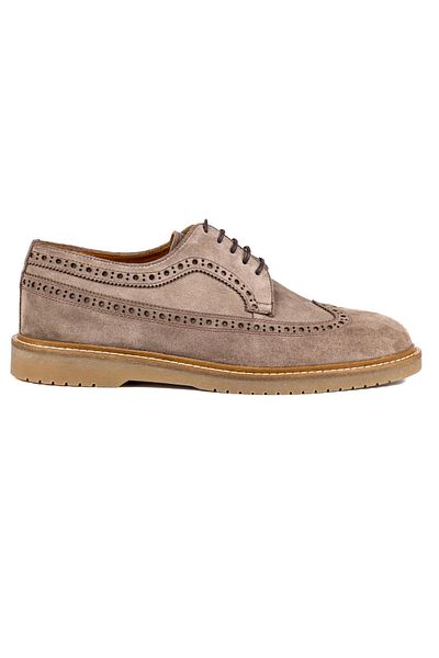 TEZCAN KUNDURA Tango-S Genuine Gray Suede Leather Casual Rubber Sole Classic Men's Shoes