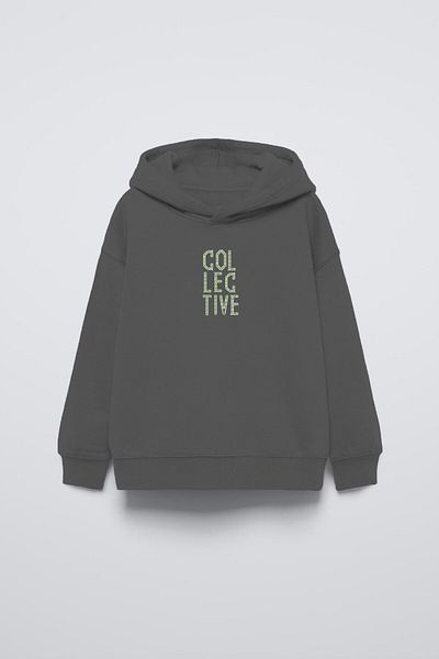 The Champ Clothing Детски суичър с пушена качулка Collective Back Fly Kn It Printed