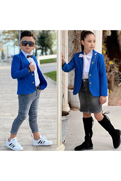 Uğurböceği Jachetă și cămașă pentru copii Set fetiță cu fundul din denim