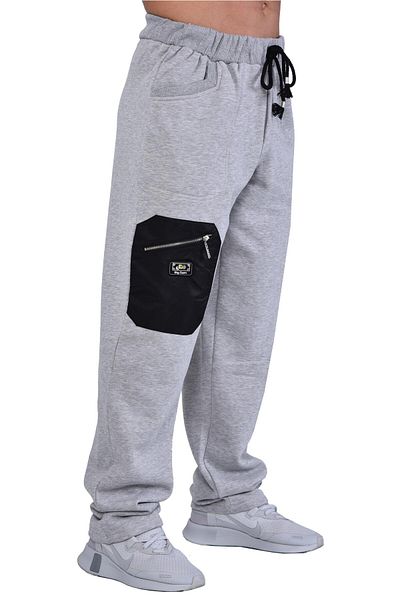 Big Sam Men's Gray Pocket Detailed Winter Sweatpants 880