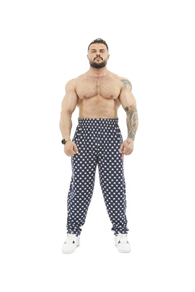 BGSM Erkek Eşofman Altı Yıldızlı Şalvar Pantolon BGSM PNT1387