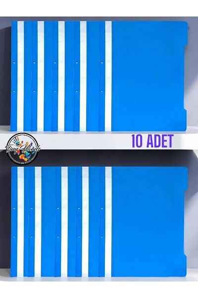 tiny hands 10Pcs A4 Blue Ring Binder + 30Pcs Bag File Ring Binder Office Bureau School Paperwork Filing