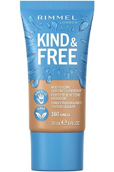 Rimmel Kind & Free Skin Tint Foundation - 160 - Vanilla, 30ml