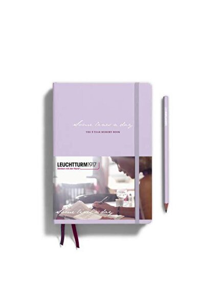 Leuchtturm1917 Some Lines A Day 5 Year Diary Defter Lilac