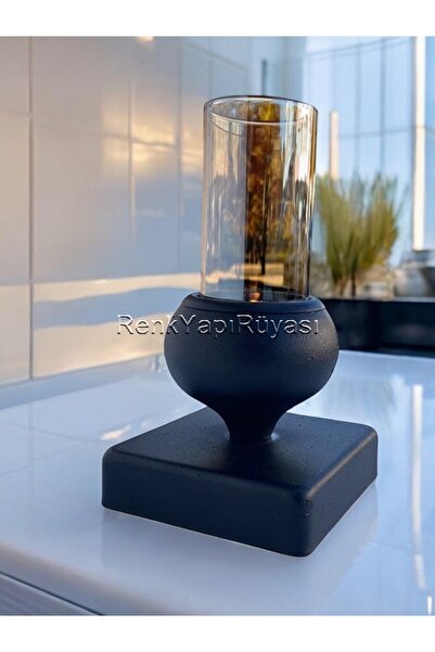 RENK YAPI RÜYASI ŞIK, CAM FANUSLU, TEKLİ,PASLANMAYA DAYANIKLI, ŞAMDAN MUMLUK ...