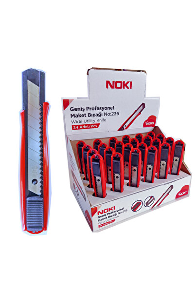 Noki Geniş Profesyonel Maket Bıçağı No:236 65236 (24 Lü Paket)