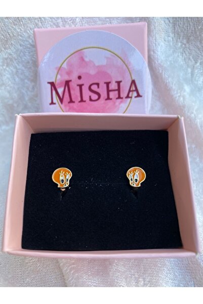 Misha Takı Aksesuar Tweety Çelik Çocuk Küpesi