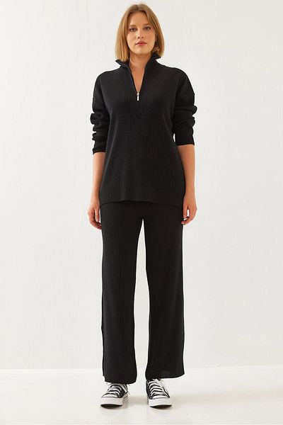 Bianco Lucci Women's Long Sleeve Bottom-Top Suit 20247553