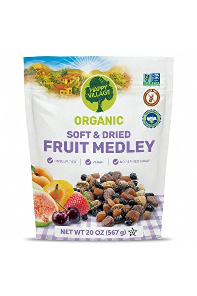 happy vıllage Organik Kuru Meyve Karışımı- Meyve Kurusu- Kurutulmuş Meyve-kar...