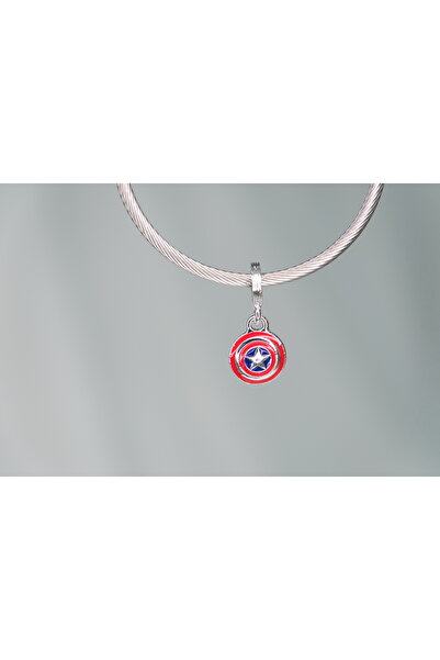 CYB STUDİO MARVEL THE AVENGERS CAPTAİN AMERİCA KALKAN PASLANMAZ ÇELİK CHARM