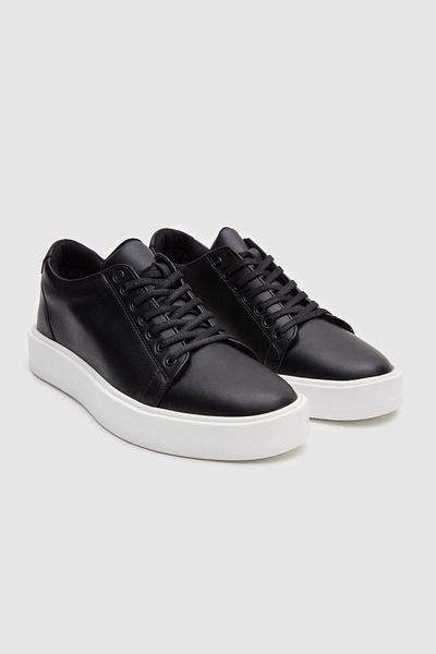 Twn Παπούτσια sneaker με λευκή σόλα Μαύρα δεμένα χοντρά