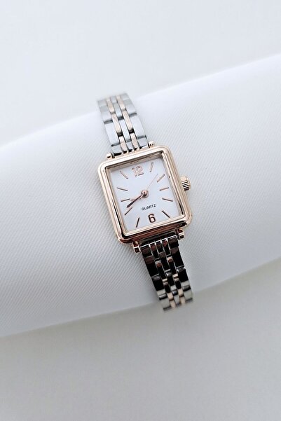 SPECTRUM PREMİUM ساعة يد نسائية مستطيلة الشكل من سلسلة Spectrum Premium Steel Cord الخاصة