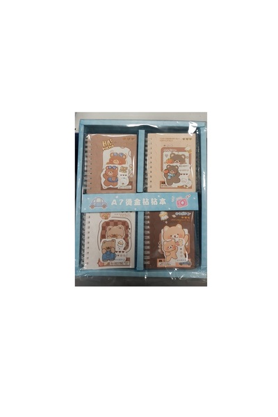 MUNIS Notebook Happy Bear 0724 (Mixed Color, 1 Piece)