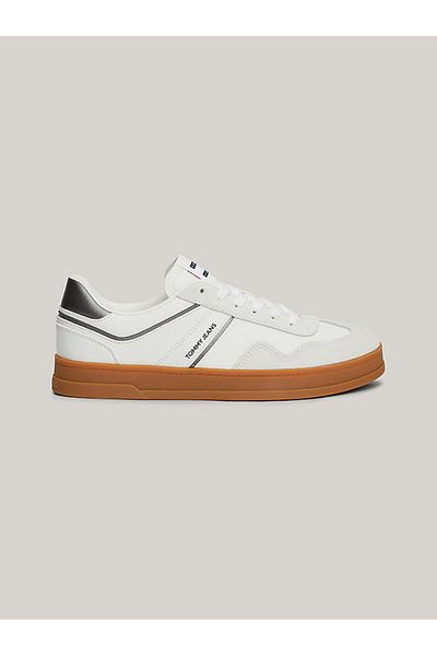 Tommy Hilfiger Silver Color White Women's Sneakers - En0En02612Trh