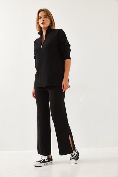 Bianco Lucci Women's Long Sleeve Bottom-Top Suit 20247553