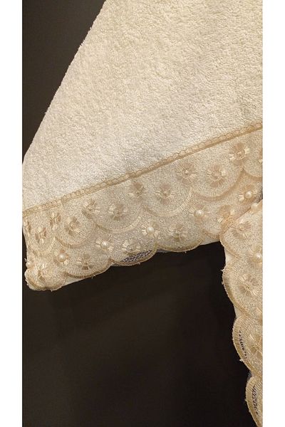 NİVEMESHOME Nivemeshome Batik Leo Coffee Embroidered Towel