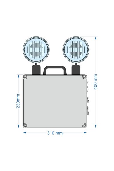Arsel Vsl-Ip65-226/1 Versalite Ip65 Emergency Lighting Fixture 60 Min. Burning 1000 Lumens