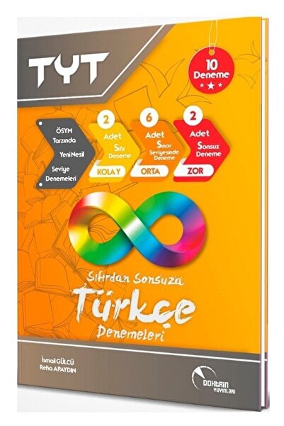 Doktrin Yayınları Tyt Sıfırdan Sonsuza Türkçe 40x10 Deneme (VİDEO ÇÖZÜMLÜ)